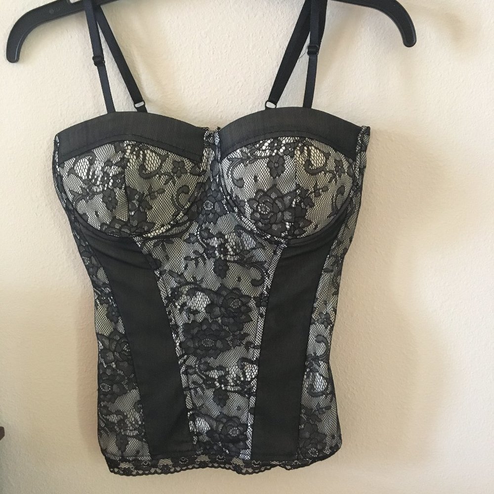 EUC Charlotte Russe Lace Bustier Corset Top S
